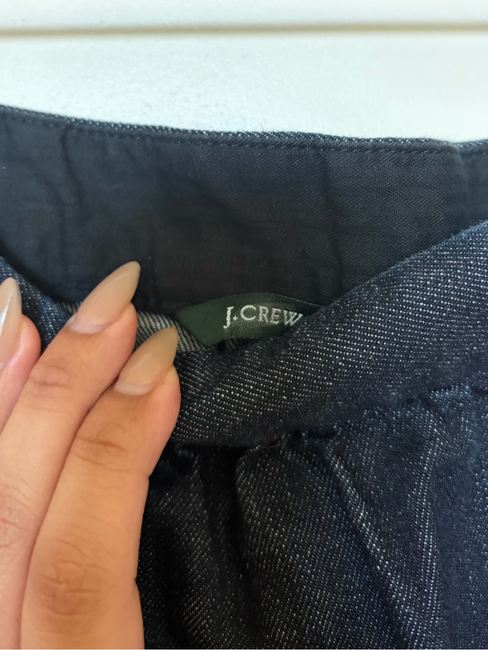 J.Crew Dark Denim Mini Skirt - Picture 5 of 7